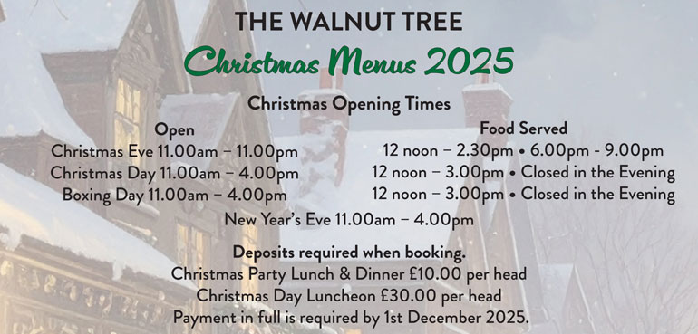 2025 Christmas Menus