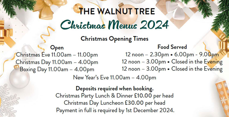 2024 Christmas Menus